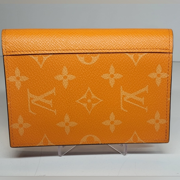 Louis Vuitton Taigarama Orange Leather Passport Cover - Picture 5 of 11
